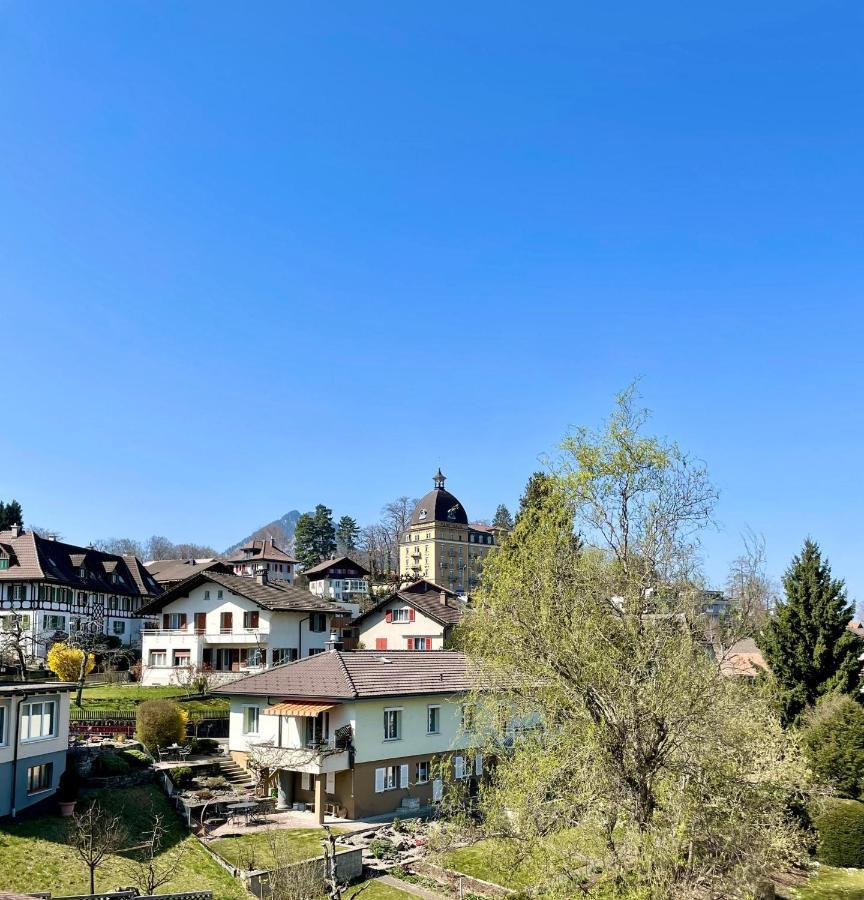 Studio Bahnhof Spiez Appartement Buitenkant foto