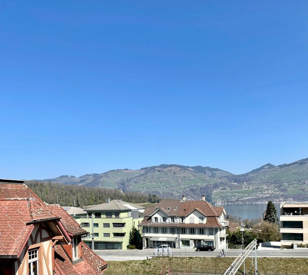 Studio Bahnhof Spiez Appartement Buitenkant foto