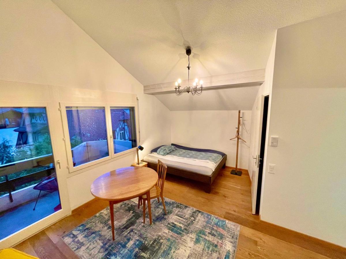 Studio Bahnhof Spiez Appartement Buitenkant foto