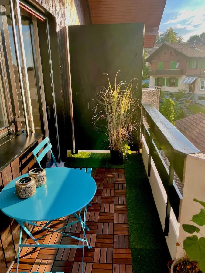 Studio Bahnhof Spiez Appartement Buitenkant foto